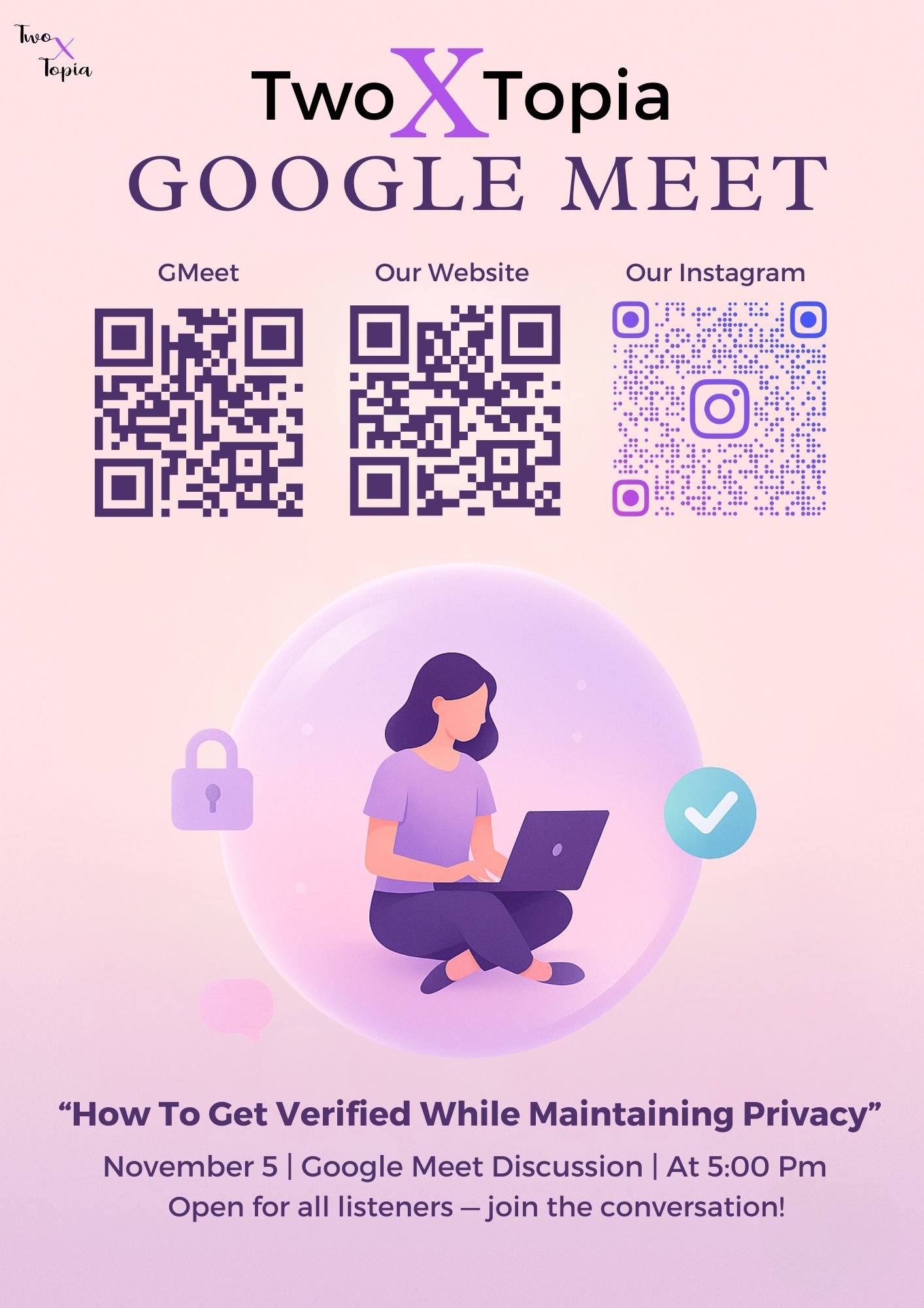 GMeet Discussion : "How to Get Verified While Maintaining Privacy"