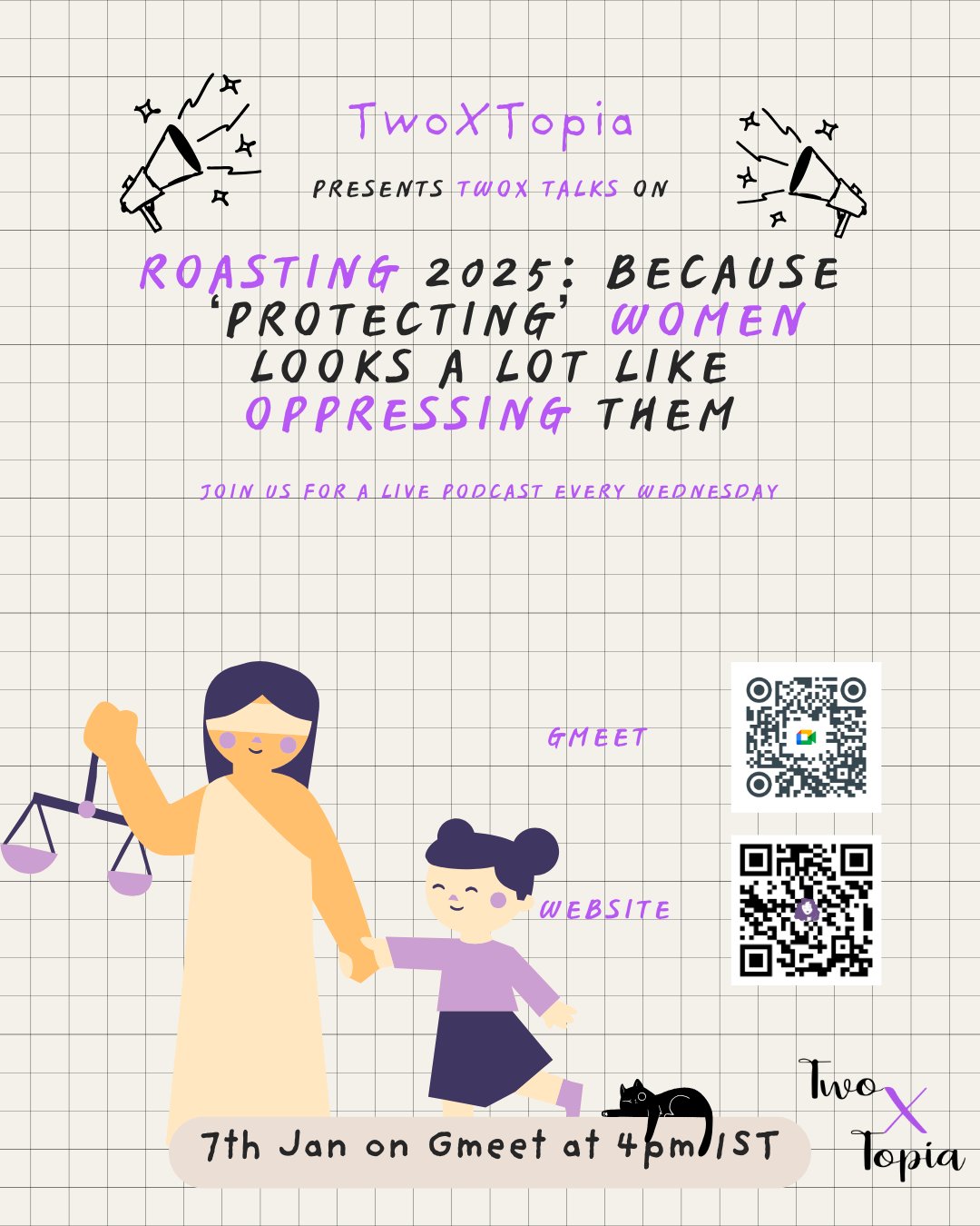 Roasting 2025: Because ‘Protecting’ Women Looks a Lot Like Oppressing Them. Join our live podcast on 7th Jan!